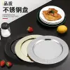 Mutual issuance of stainless steel round plates, craft plates, decorative ornaments, European-style Western plates, steak plates, fruit and pastry plates Application Scenario